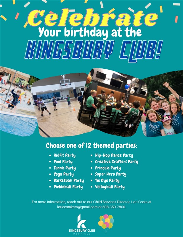 Kingsbury Club Birthday Parties